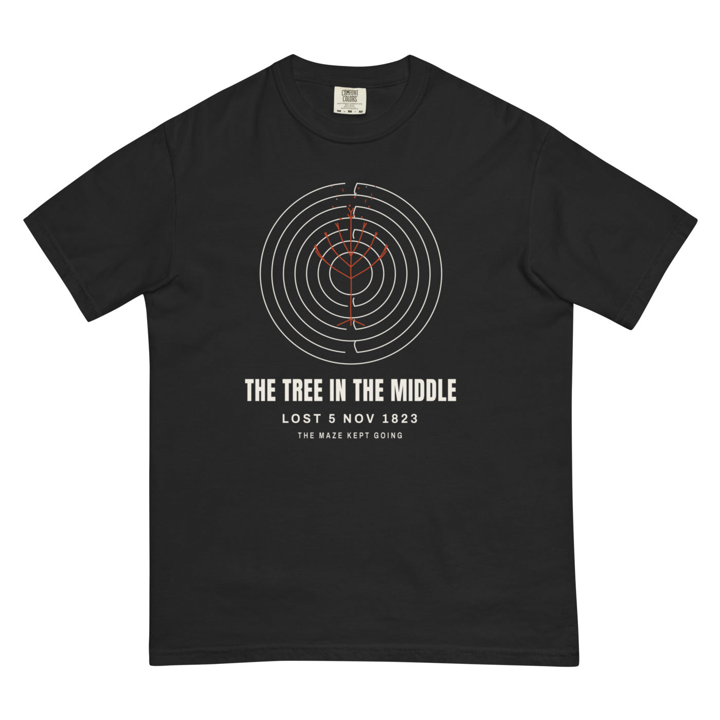 'ASH TREE, GONE' graphic tee, black